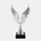 Resin 14"h Eagle Table Accent, Silver