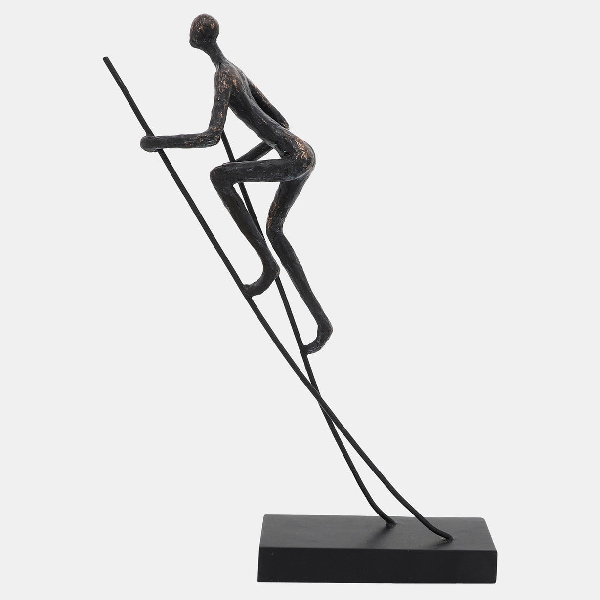 Resin, 15"h Man On Stilts, Bronze