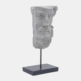 Resin, 18" Face On Stand, Gray