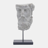 Resin, 18" Face On Stand, Gray