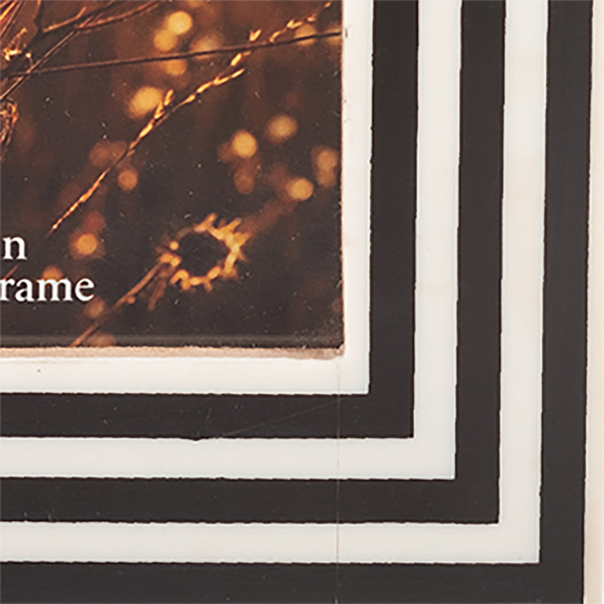 Resin,4x6 Dimensional Lines Photo Frame,blk/white