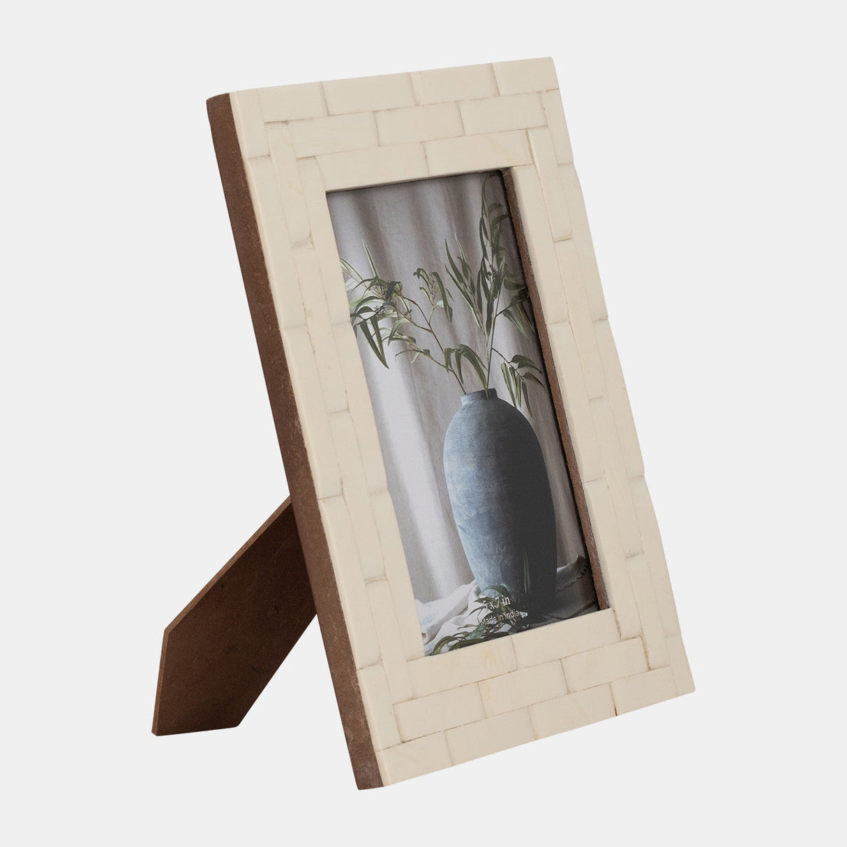 Resin, 5x7 Chain Photo Frame, Ivory