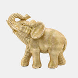 Resin 7" Elephant Table Accent, Gold