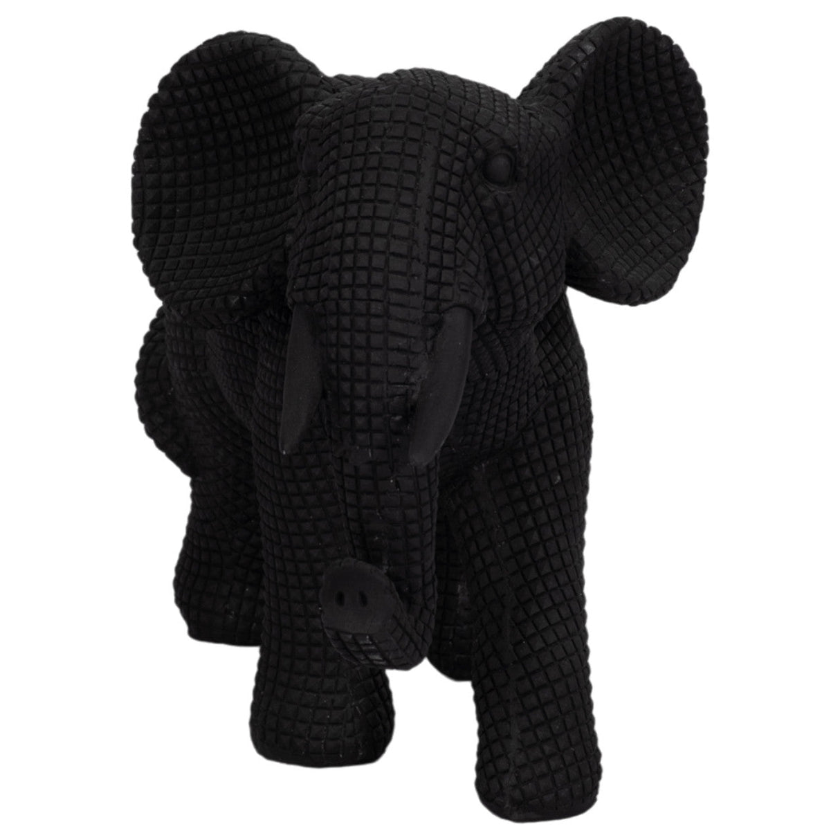 Resin, 8" Elephant Deco, Black