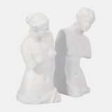 Resin, S/2 11"h Greek Godess, White