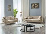 Resital Beige 3-Piece Living Room Set (Sofa & Loveseat & Chair)