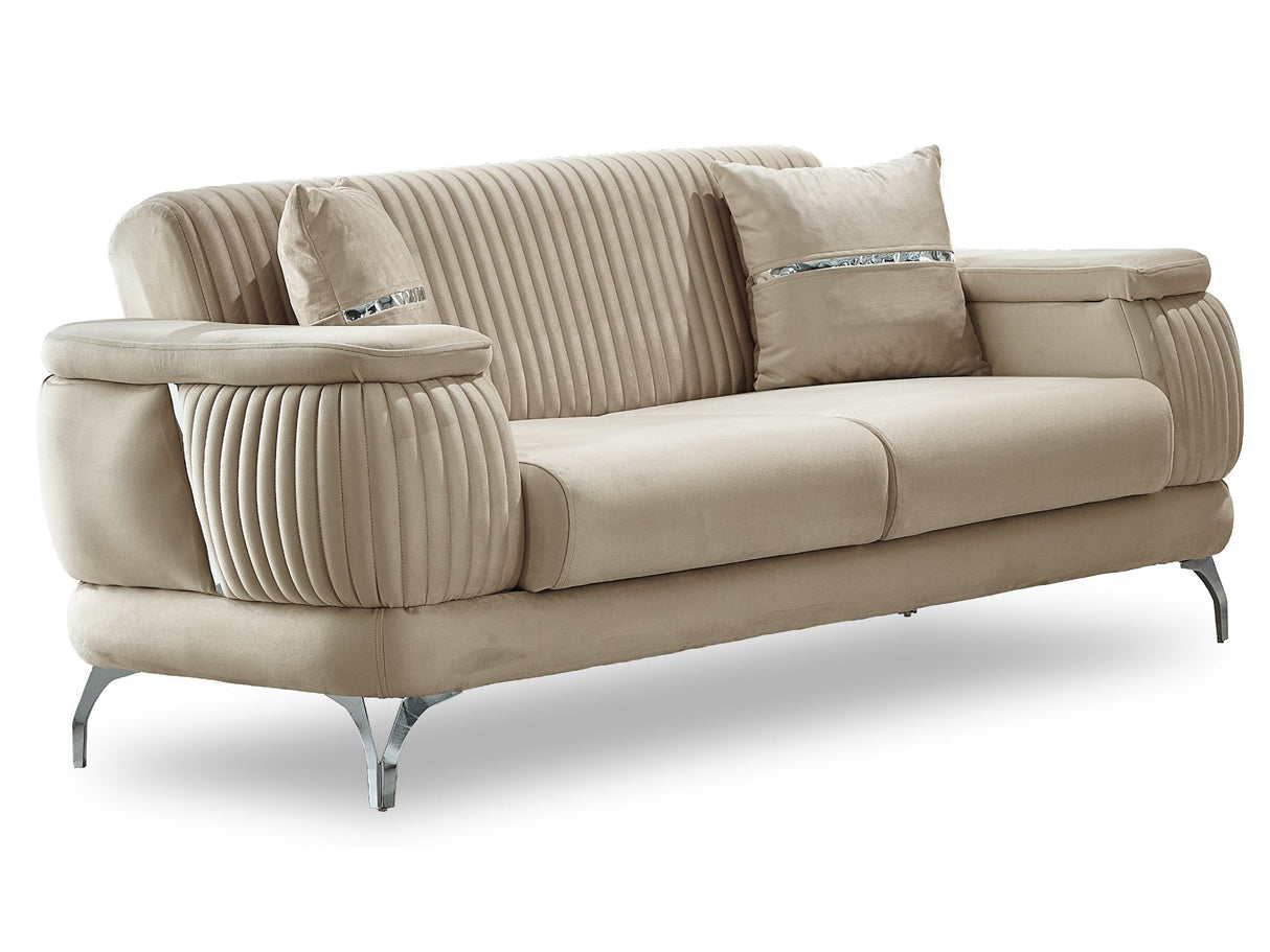 Resital Beige 4-pieces Livingroom Set by Furnia at Eve Furniture
