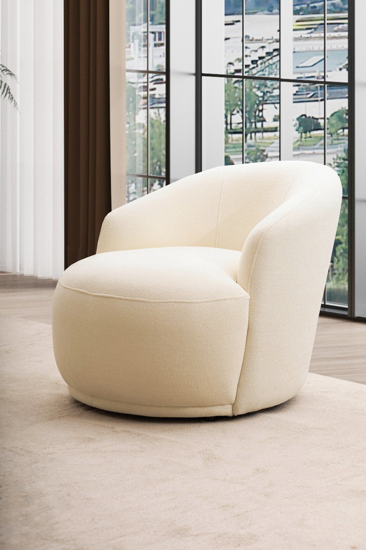 Sole Cream Boucle Chair