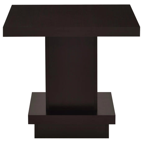 Reston Cappuccino 2-Piece Square Coffee and End Table Set by Coaster at Eve Furniture