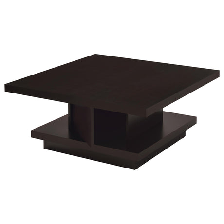 Reston Cappuccino 2-Piece Square Coffee and End Table Set by Coaster at Eve Furniture