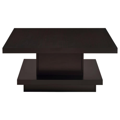 Reston Cappuccino 2-Piece Square Coffee and End Table Set by Coaster at Eve Furniture