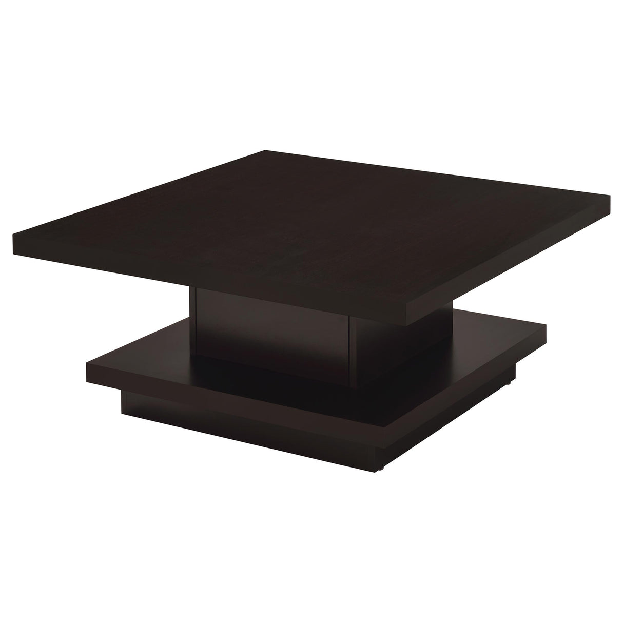 Reston Cappuccino 3-Piece Square Coffee and End Table Set by Coaster at Eve Furniture