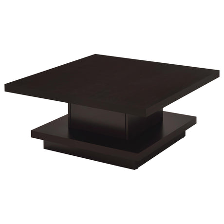 Reston Cappuccino 3-Piece Square Coffee and End Table Set by Coaster at Eve Furniture