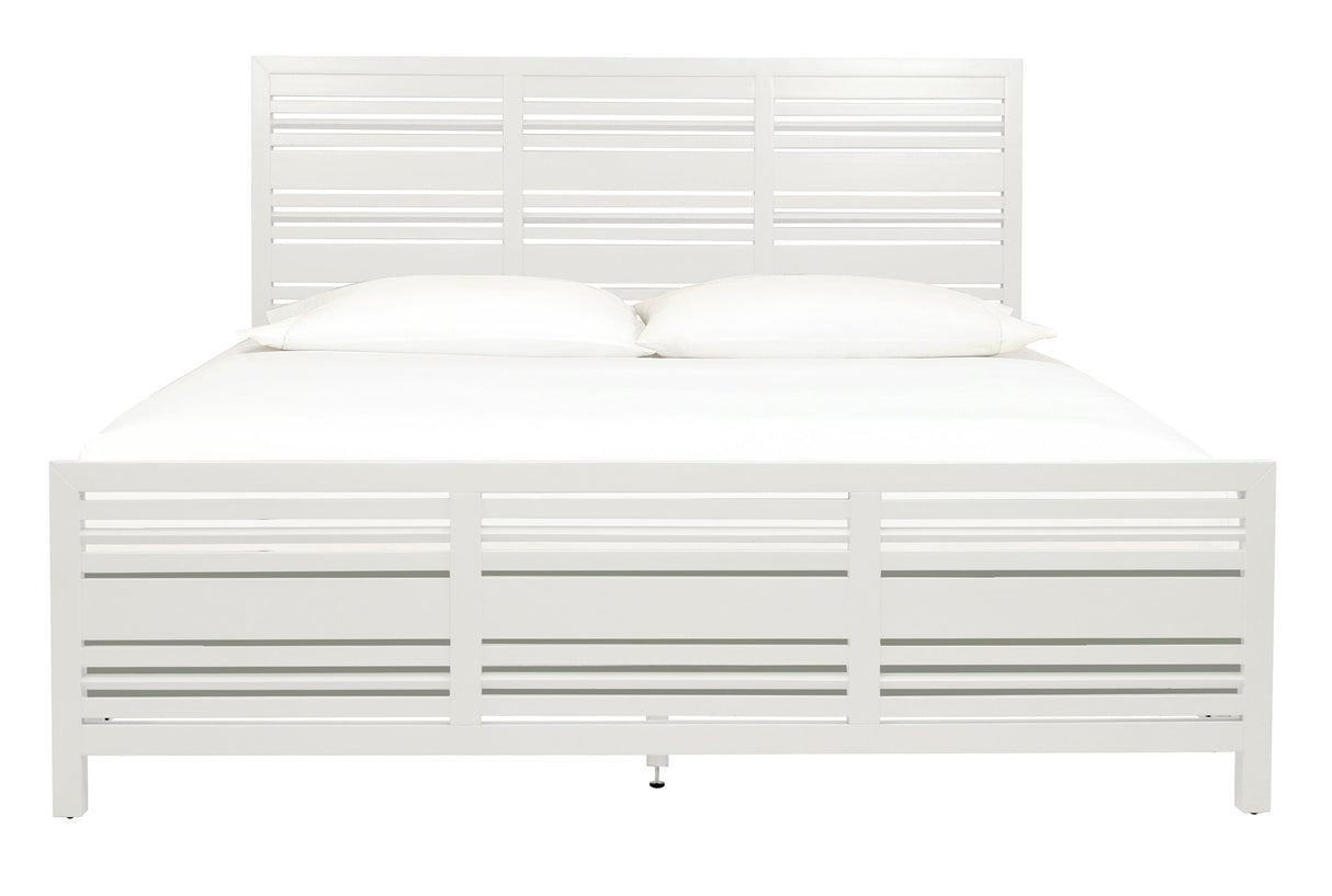 Retreat Slatted Platform Bed in Snowfall by Modus Furniture at Eve Furniture