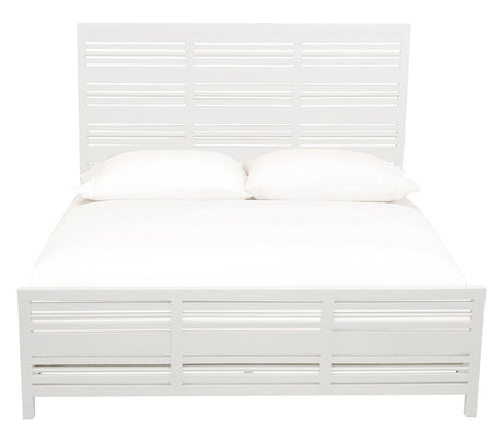 Retreat Slatted Platform Bed in Snowfall by Modus Furniture at Eve Furniture