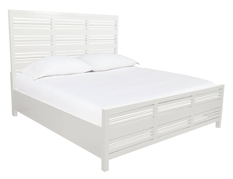 Retreat Slatted Platform Bed in Snowfall by Modus Furniture at Eve Furniture