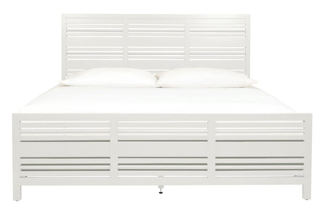 Retreat Slatted Platform Bed in Snowfall by Modus Furniture at Eve Furniture