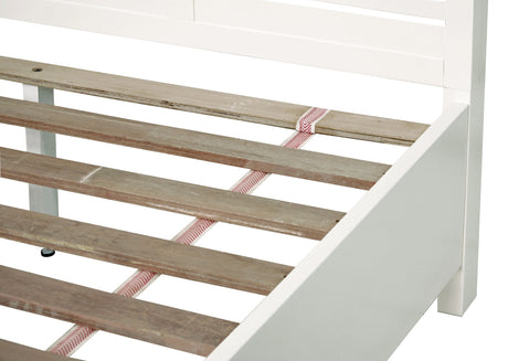 Retreat Slatted Platform Bed in Snowfall by Modus Furniture at Eve Furniture