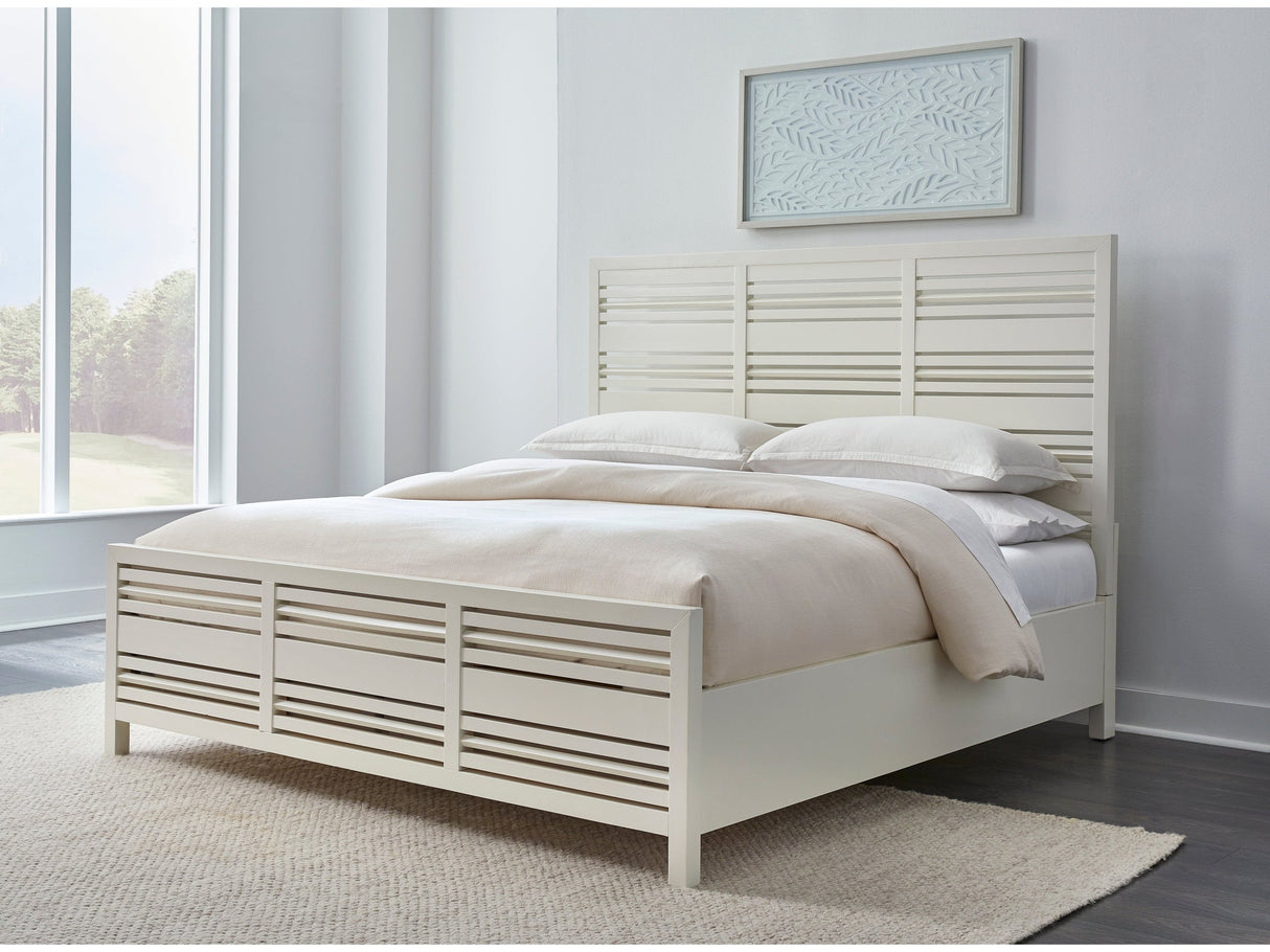 Retreat Slatted Platform Bed in Snowfall by Modus Furniture at Eve Furniture