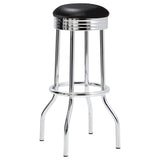 Retro Black 3-Piece Round 1950s Bistro Pub Bar Table Set by Coaster at Eve Furniture