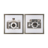 Retro Camera I by Mercana Studio a Hand Embellished Textured Framed Photo Art Print Matted under Gla by Mercana at Eve Furniture