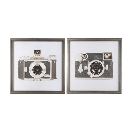 Retro Camera I by Mercana Studio a Hand Embellished Textured Framed Photo Art Print Matted under Gla by Mercana at Eve Furniture