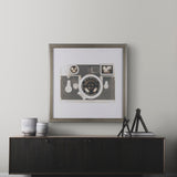 Retro Camera II by Mercana Studio a Hand Embellished Textured Framed Photo Art Print Matted under Gl by Mercana at Eve Furniture