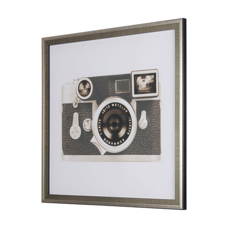 Retro Camera II by Mercana Studio a Hand Embellished Textured Framed Photo Art Print Matted under Gl by Mercana at Eve Furniture
