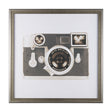 Retro Camera II by Mercana Studio a Hand Embellished Textured Framed Photo Art Print Matted under Gl by Mercana at Eve Furniture
