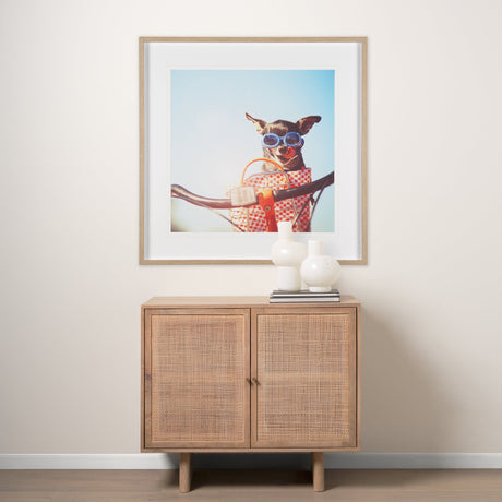 Retro Chihuahua by THE Studio a Framed Photo Art Print Matted under Glass by Mercana at Eve Furniture