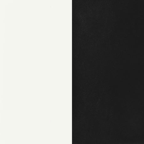 Retro Glossy White/Black 5-Piece Oval Dining Set by Coaster at Eve Furniture