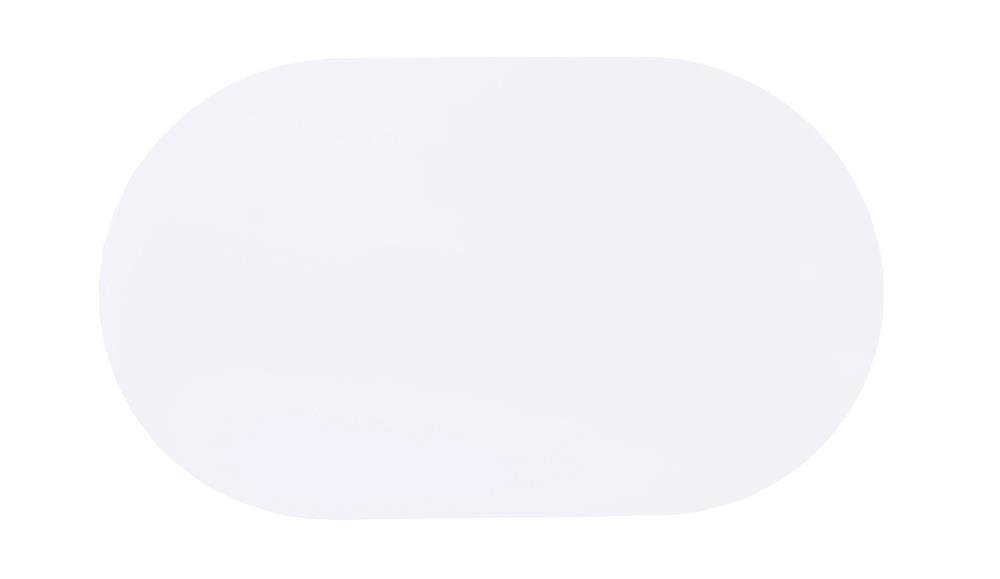 Retro Glossy White/Chrome Oval Dining Table by Coaster at Eve Furniture