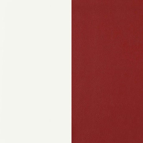 Retro Glossy White/Red 5-Piece Oval Dining Set by Coaster at Eve Furniture