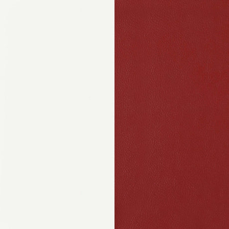 Retro Glossy White/Red 5-Piece Round Dining Set by Coaster at Eve Furniture