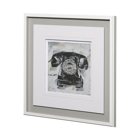 Retro Phone I by Ethan Harper a Framed Art Print Matted under Glass by Mercana at Eve Furniture