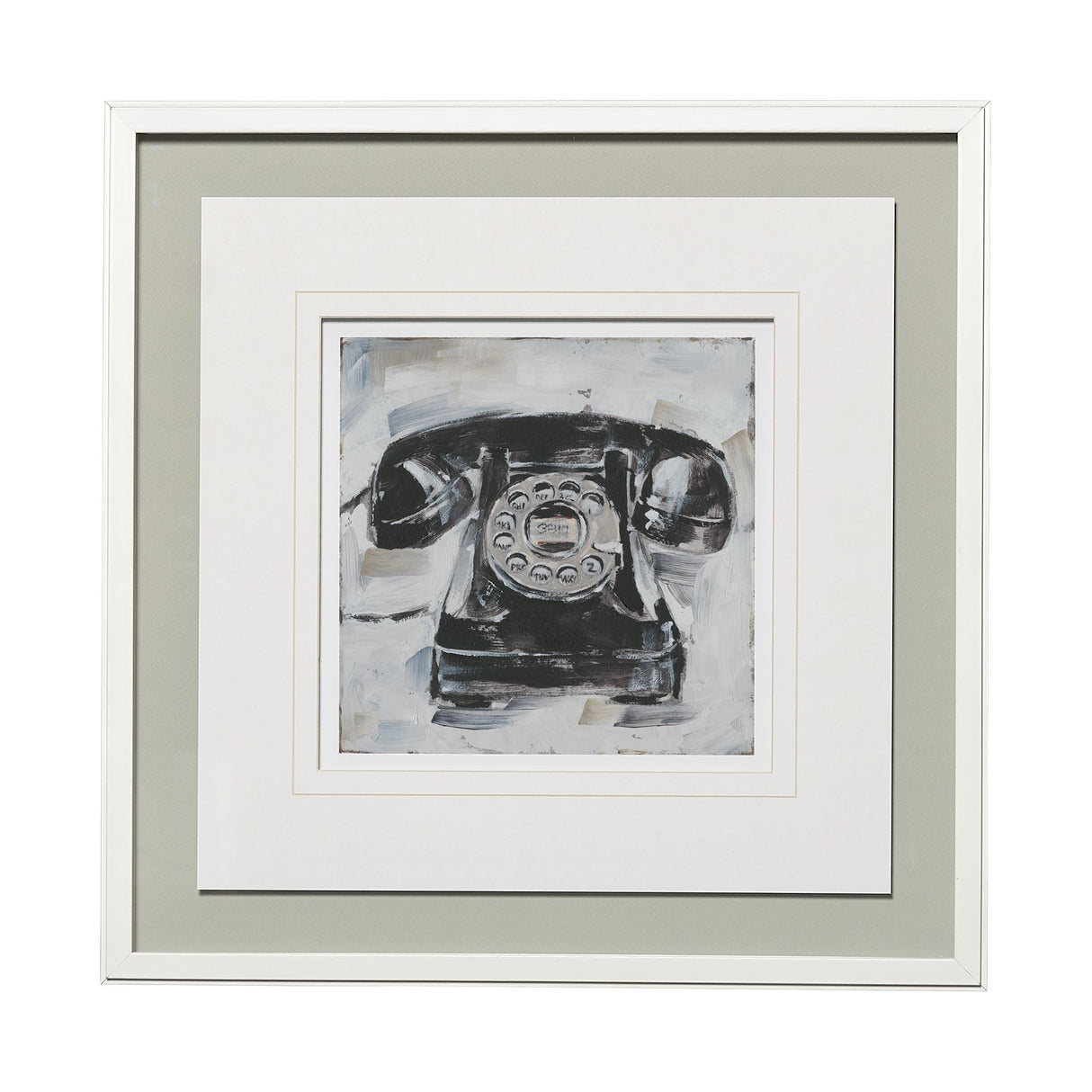 Retro Phone I by Ethan Harper a Framed Art Print Matted under Glass by Mercana at Eve Furniture