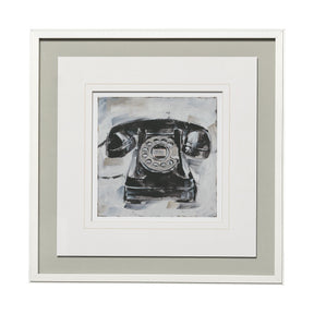 Retro Phone I by Ethan Harper a Framed Art Print Matted under Glass by Mercana at Eve Furniture