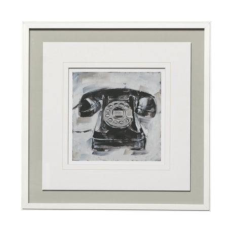 Retro Phone I by Ethan Harper a Framed Art Print Matted under Glass by Mercana at Eve Furniture