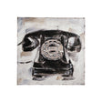 Retro Phone I by Ethan Harper a Hand Embellished Textured Canvas by Mercana at Eve Furniture