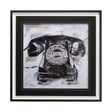Retro Phone I by Ethan Harper a Hand Embellished Textured Framed Art Print Matted under Glass by Mercana at Eve Furniture