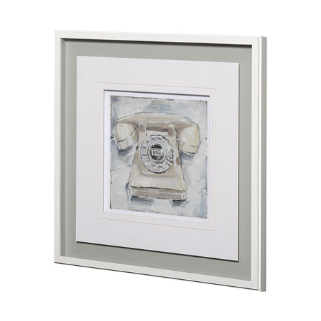 Retro Phone II by Ethan Harper a Framed Art Print Matted under Glass by Mercana at Eve Furniture