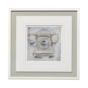 Retro Phone II by Ethan Harper a Framed Art Print Matted under Glass by Mercana at Eve Furniture