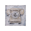 Retro Phone II by Ethan Harper a Hand Embellished Textured Canvas by Mercana at Eve Furniture