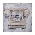 Retro Phone II by Ethan Harper a Hand Embellished Textured Canvas by Mercana at Eve Furniture