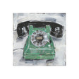 Retro Phone III by Ethan Harper a Hand Embellished Textured Canvas by Mercana at Eve Furniture