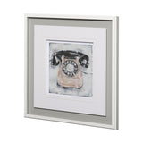Retro Phone IV by Ethan Harper a Framed Art Print Matted under Glass by Mercana at Eve Furniture