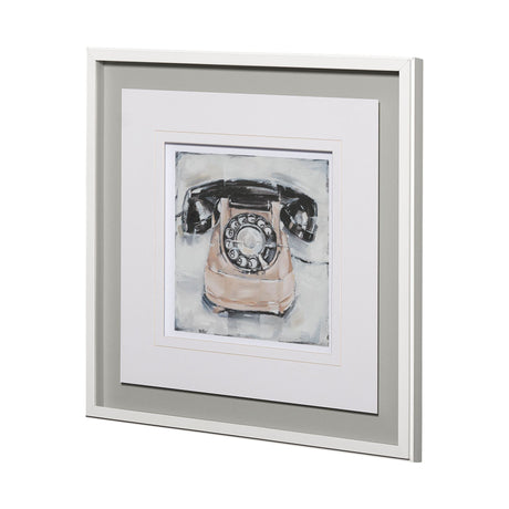 Retro Phone IV by Ethan Harper a Framed Art Print Matted under Glass by Mercana at Eve Furniture