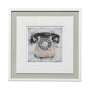 Retro Phone IV by Ethan Harper a Framed Art Print Matted under Glass by Mercana at Eve Furniture