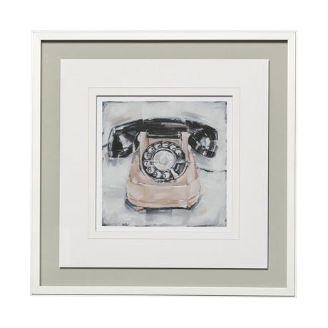Retro Phone IV by Ethan Harper a Framed Art Print Matted under Glass by Mercana at Eve Furniture