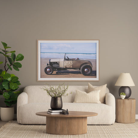 Retro Racing - Automobile by Ben Wood a Framed Photo Art Print Matted under Glass by Mercana at Eve Furniture